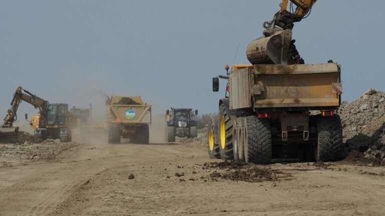 Earthwork & Excavation Services Rudra Shakti Carting Contractor Hyva truck providing carting and material transportation services in Gujarat